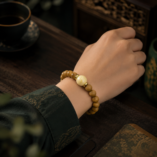 Walnut Seed Old-Style Bracelet 9.5mm