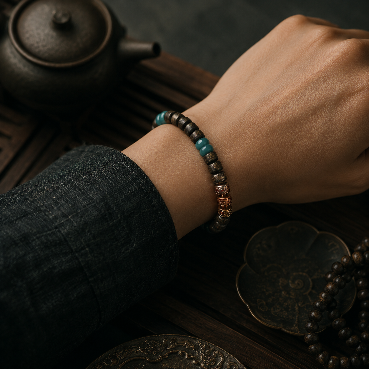 Triple Fortune Bracelet 7mm