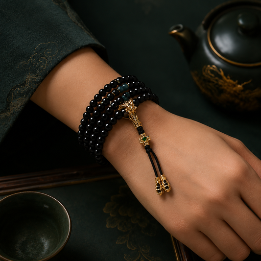 Serpent Auspicious Bracelet 6mm