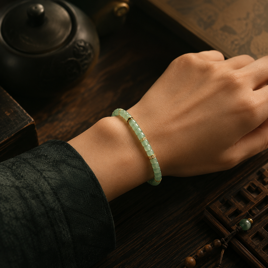 Jadeite Tablet Bracelet 6mm