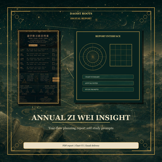Annual Zi Wei Insight Report Daoist Roots product cover