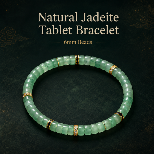 Jadeite Tablet Bracelet 6mm